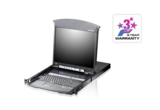 19" 8P C5 D.Rail LCD KVM IP SW. W/US KB