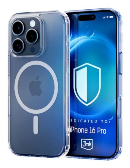 Protective cover 3mk MagCase for iPhone 16 Pro, Transparent - Image 2