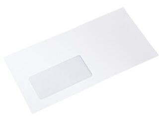 DL - Self-autoadhesive, white offset, window left, 75-80 g/m²