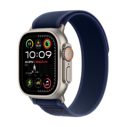 Apple Watch Ultra 2 GPS + Cellular 49mm Natural Titanium Case with Blue Trail Loop - S/M - Image 4