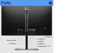 HP MONITOR E27 G5 FHD 3yw Black & Silver - Image 11