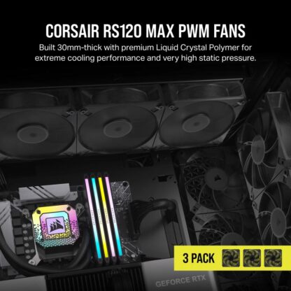 Case Fan CORSAIR RS120 THICK MAX 3x120mm - Image 7
