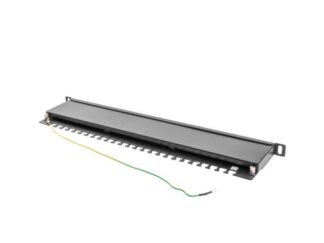 Patch panel 24 port. 0,5U Cat.5e FTP ng