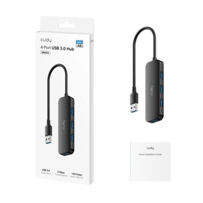 CUDY 4-Port USB-A 3.0 Hub - Image 3