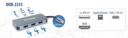 D-Link 6-IN-1 USB-C HUB DUB-2335 - Image 4