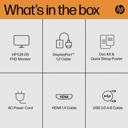 HP MONITOR E24 G5 FHD 3yw - Image 7