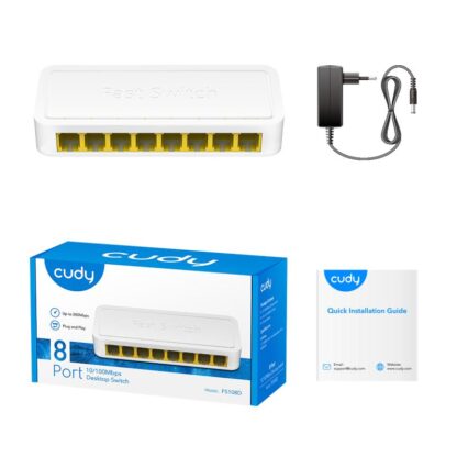 CUDY 8-Port 10/100 Mbps Desktop Switch - Image 4