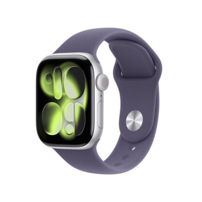 Apple Watch Series 11 GPS 42mm Silver Aluminium Case with Purple Fog Sport Band - M/L