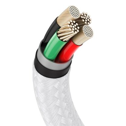 Cable Baseus Cafule Metal 2m, white - Image 7