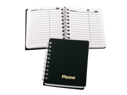 Phone Notebook with rings 100x80 mm