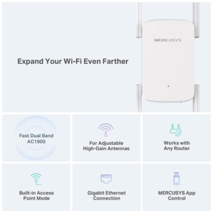 MERCUSYS AC1900 RANGE EXTENDER ME50G - Image 7