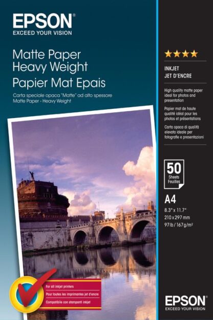EPSON A4  MATTE PHOTO PAPER 50SHEETS - Image 3