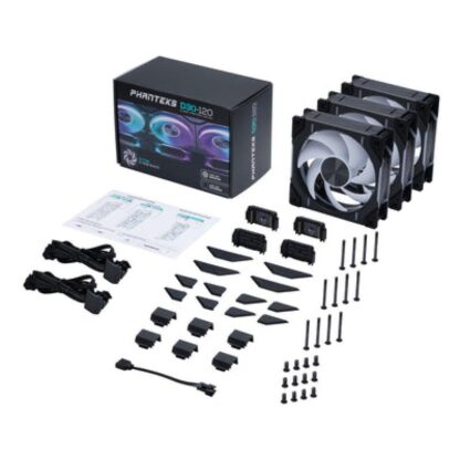 PHANTEKS D30 PWM Rg Afw D-RGB 3x 120mm Black - Image 11
