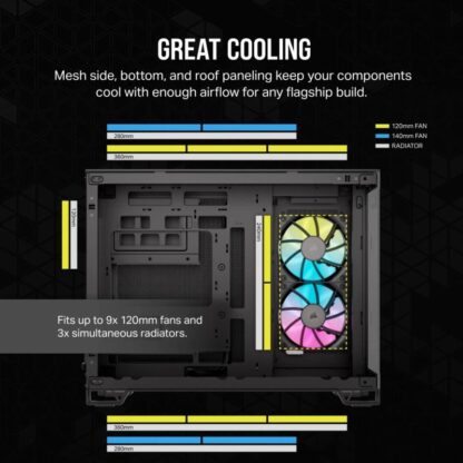 Corsair Case iCUE 2500X RGB Micro ATX Black - Image 15