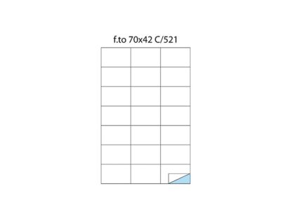 Labels 21 / A4 70x42.4 100 / box