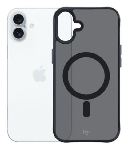 Protective cover 3mk Smoke MagCase for iPhone 16 Plus, Semi-Transparent - Image 4