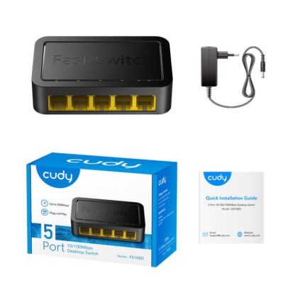CUDY 5-Port 10/100 Mbps Desktop Switch - Image 5