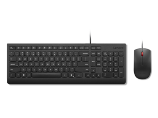Lenovo Essential Wired Combo Black US Eu