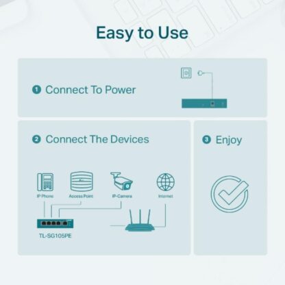 TP-Link Switch 5 Port-GB EASY-SMART POE - Image 11