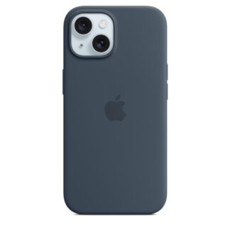 iPHONE CASE 15 SILICONE BL