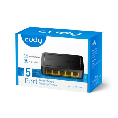 CUDY 5-Port 10/100 Mbps Desktop Switch - Image 4