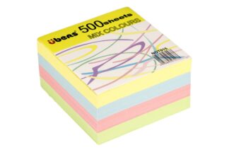 Coloured paper cube 500sheets refil Ubers
