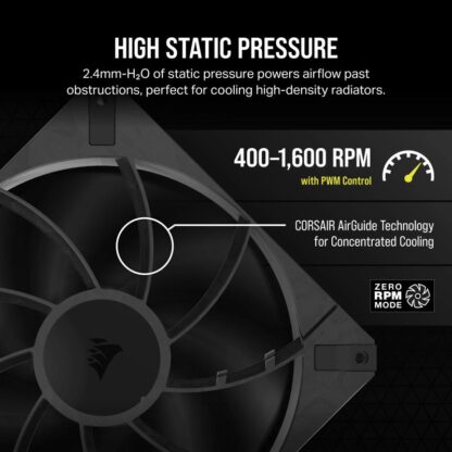 Case Fan CORSAIR RS140 THICK MAX 2x140mm - Image 9