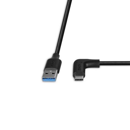 Lindy USB A to C Cable, 90° 1m Black - Image 8