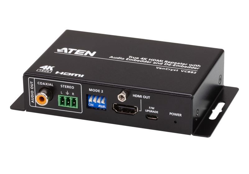 True 4K HDMI Repeater w Audio Embedde