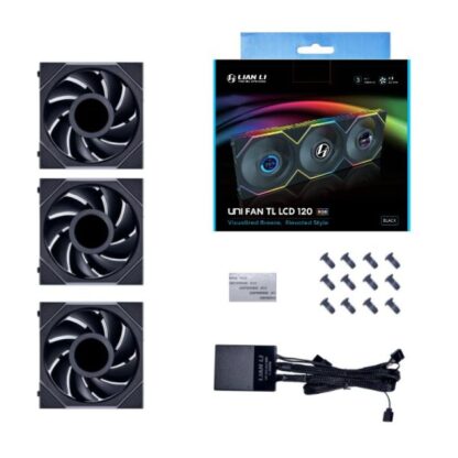 Cooler LianLi UNI TL LCD SER 3x120mm BLACK - Image 2