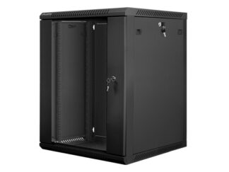 19" wall rack cabinet 15U / 600x600 black V2
