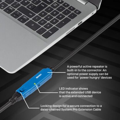 Lindy USB 3.0 Active Pro Extension Cable 10m - Image 10