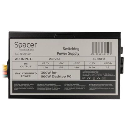 PSU Spacer ATX 500, 300W - Image 6