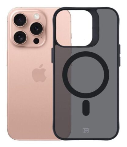 Protective cover 3mk Smoke MagCase for iPhone 16 Pro, Semi-Transparent - Image 4