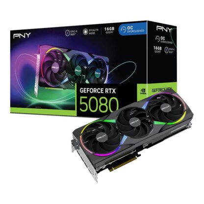 VGA PNY GF RTX 5080 ARGB EPIC-X  OC 16GB - Image 8