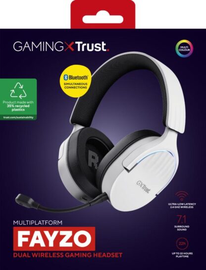 Trust GXT 491W Fayzo wired headphones, white - Image 14