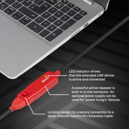 Lindy USB 2.0 cable, 8m, Active ExtensionPro - Image 5