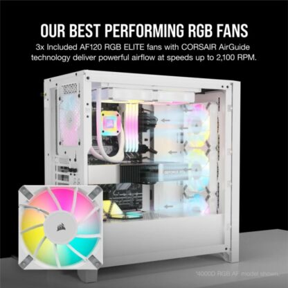 Corsair iCUE 5000D RGB AIRFLOW MID TOWER White - Image 6
