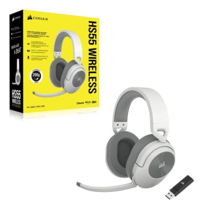 Gaming headphones Corsair HS55 WIRELESS-WHITE - Image 9