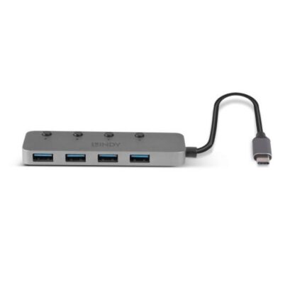 Hub Lindy 4 Port USB 3.2 On/Off button - Image 7