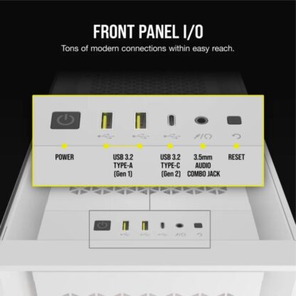 Corsair iCUE 5000D RGB AIRFLOW MID TOWER White - Image 8