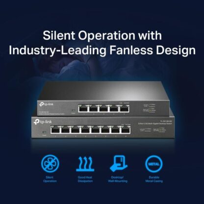 TP-Link Switch 8 Ports-2.4G UNMANAGED DESK METAL - Image 9