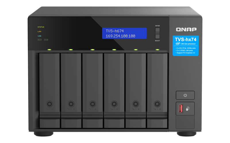 QNAP NAS H674 6BAY I5 4.4GHZ 32GB