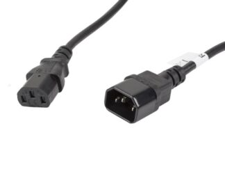 IEC 320 C13 C14 cable 5 m VDE black
