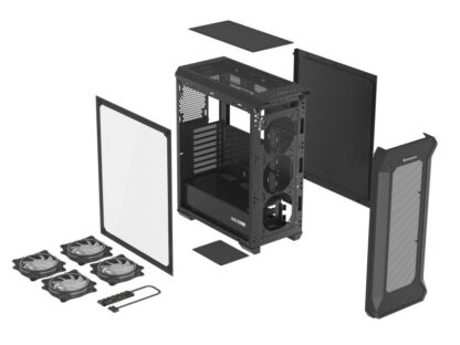 PC Case GENESIS IRID 505 ARGB V2 MID BLACK - Image 9