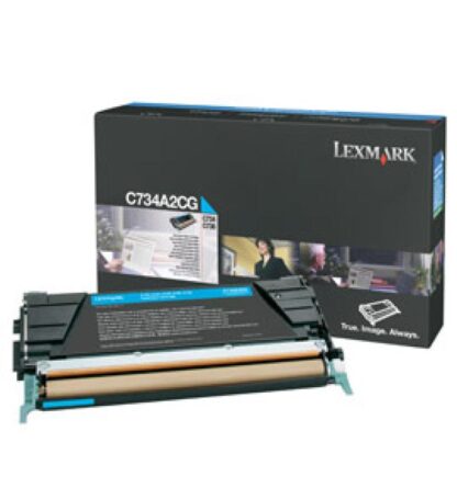 LEXMARK C734A2CG CYAN TONER - Image 2