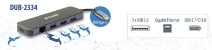 D-Link 5-IN-1 USB-C HUB DUB-2334 - Image 4