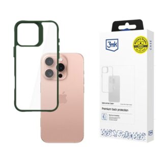 Protective cover 3mk Satin Armor Case+ for iPhone 16 Pro, Green