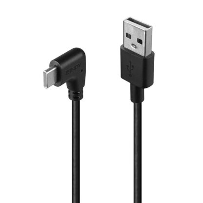 Lindy USB C 2 90° cable 1m black - Image 5