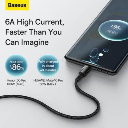 Cable Baseus Superior CAWJ000101 2m, black - Image 5